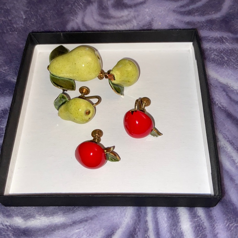 Vintage fruit jewelry